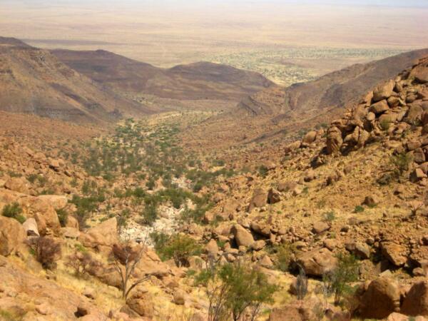 Aufstieg auf den Brandberg durch die Hungarob Schlucht