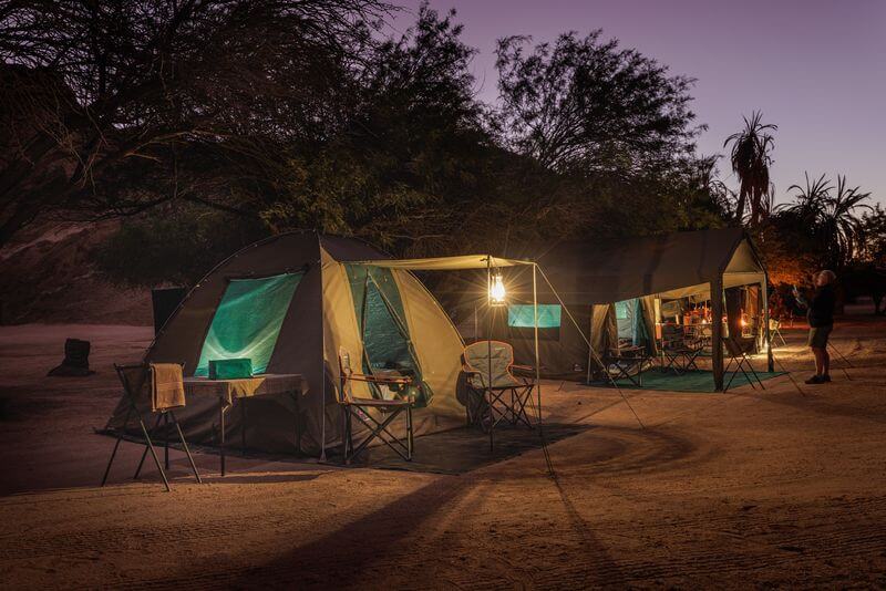 Luxuriöses Tented Camp in Namibia